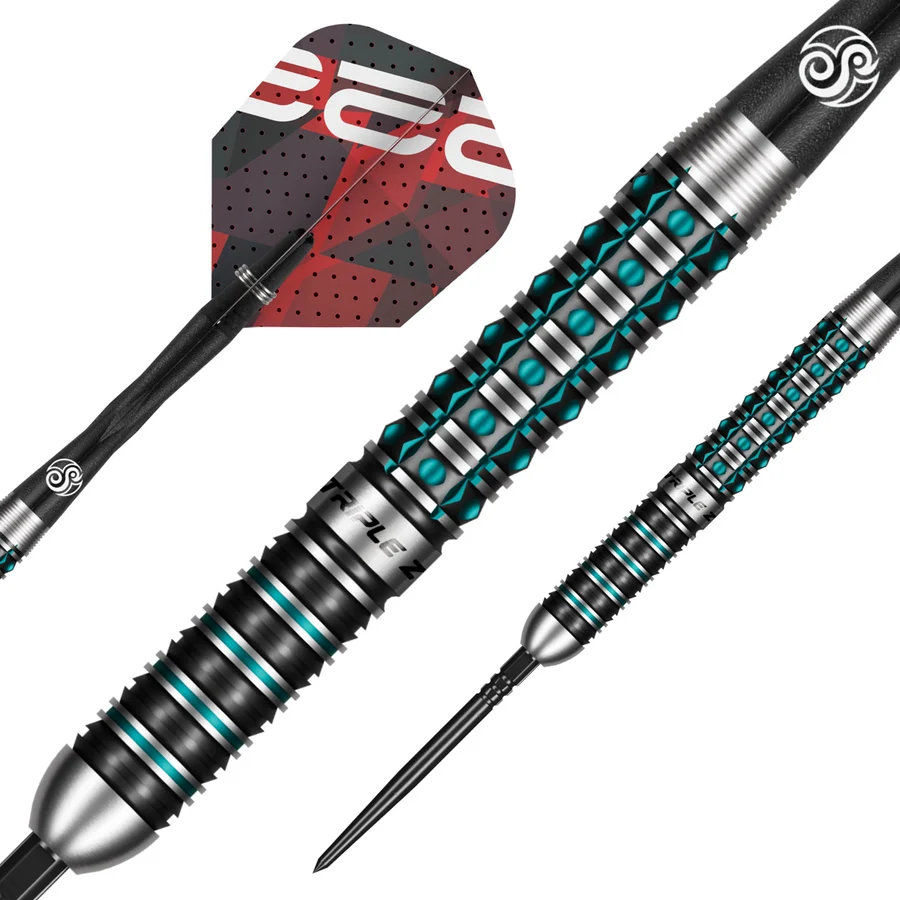 Shot Niels Zonneveld Turbo Point 90% Tungsten Steel Tip 23g Darts Set - Image 2