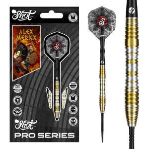Shot Pro Series Alexander Merkx Turbo Point 90% Tungsten Steel Tip 23g Darts Set