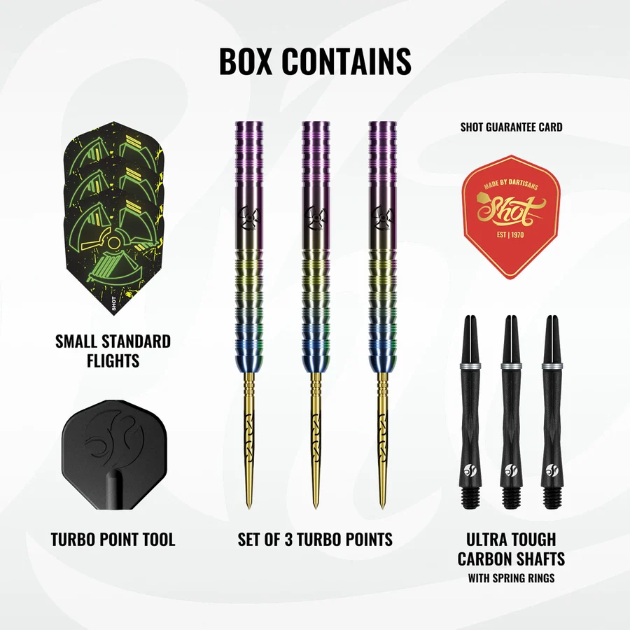Shot Pro Series Stowe Buntz 3.0 Turbo Point 90% Tungsten Steel Tip 23g Darts Set - Image 4