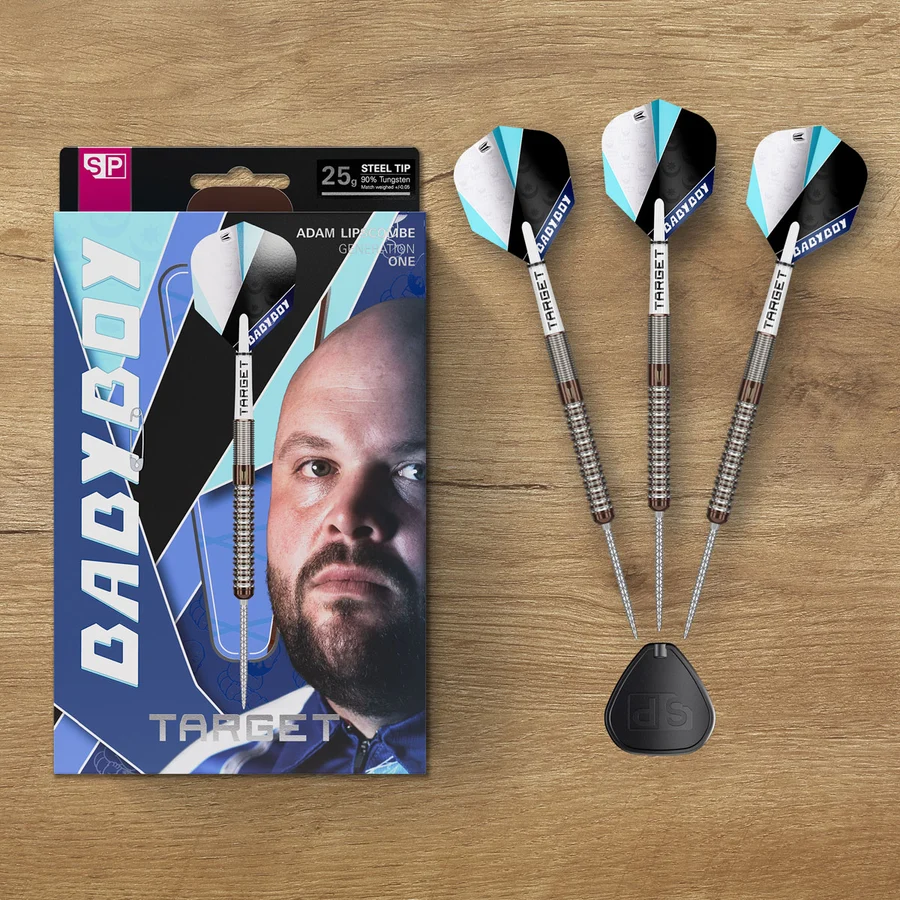 Target Adam Lipscombe G1 Swiss Point 90% Tungsten Steel Tip 25g Darts - Image 7