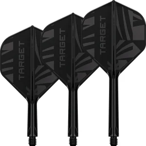 Target Printed Black K-Flex Integrated Flights & Shafts No2 Intermediate