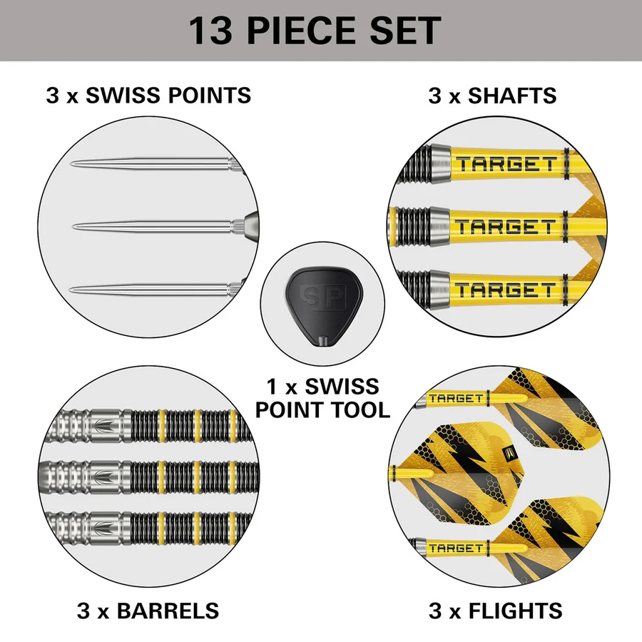 Target Buzz 02 Swiss Point 90% Tungsten Steel Tip 26g Darts - Image 5
