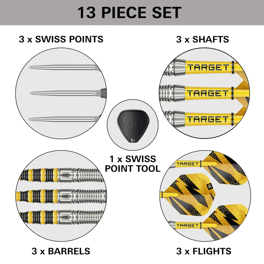 Target Buzz 03 Swiss Point 90% Tungsten Steel Tip 23g Darts - Image 4