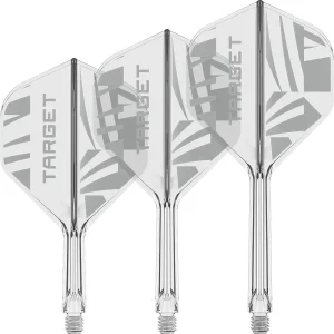 Target Printed Clear K-Flex Integrated Flights & Shafts No2 Intermediate