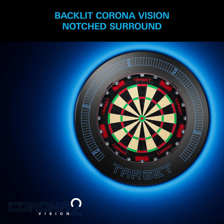 Target Corona Vision Notched LED Dartboard Surround - Image 2