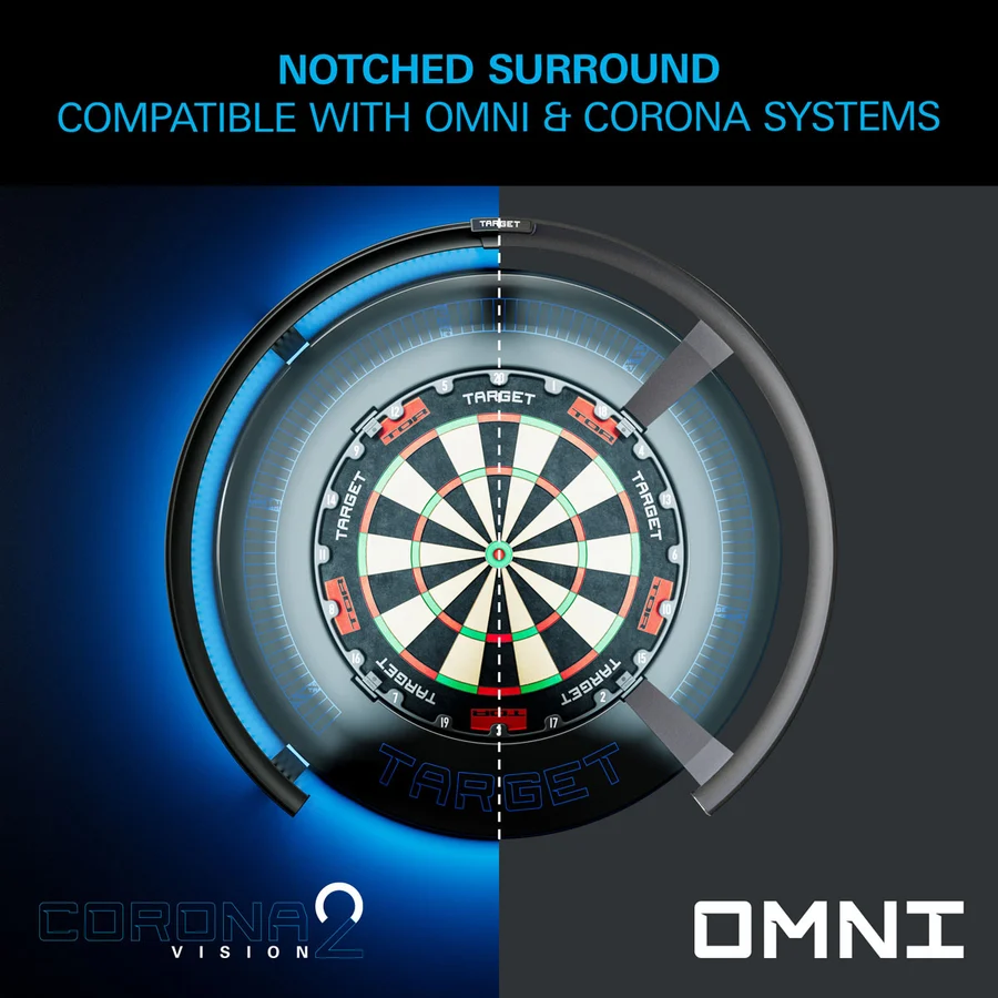 Target Corona Vision Notched LED Dartboard Surround - Image 3