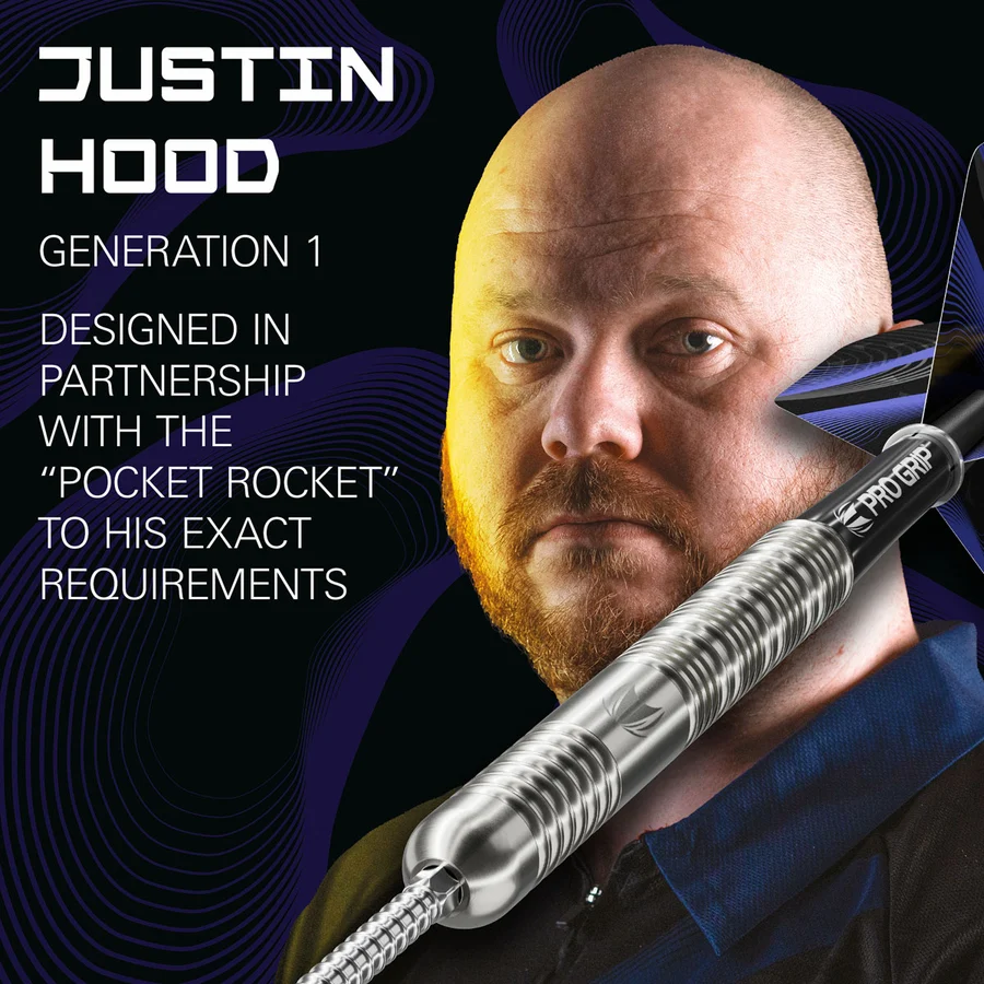 Target Justin Hood G1 Swiss Point 90% Tungsten Steel Tip 23g Darts - Image 3