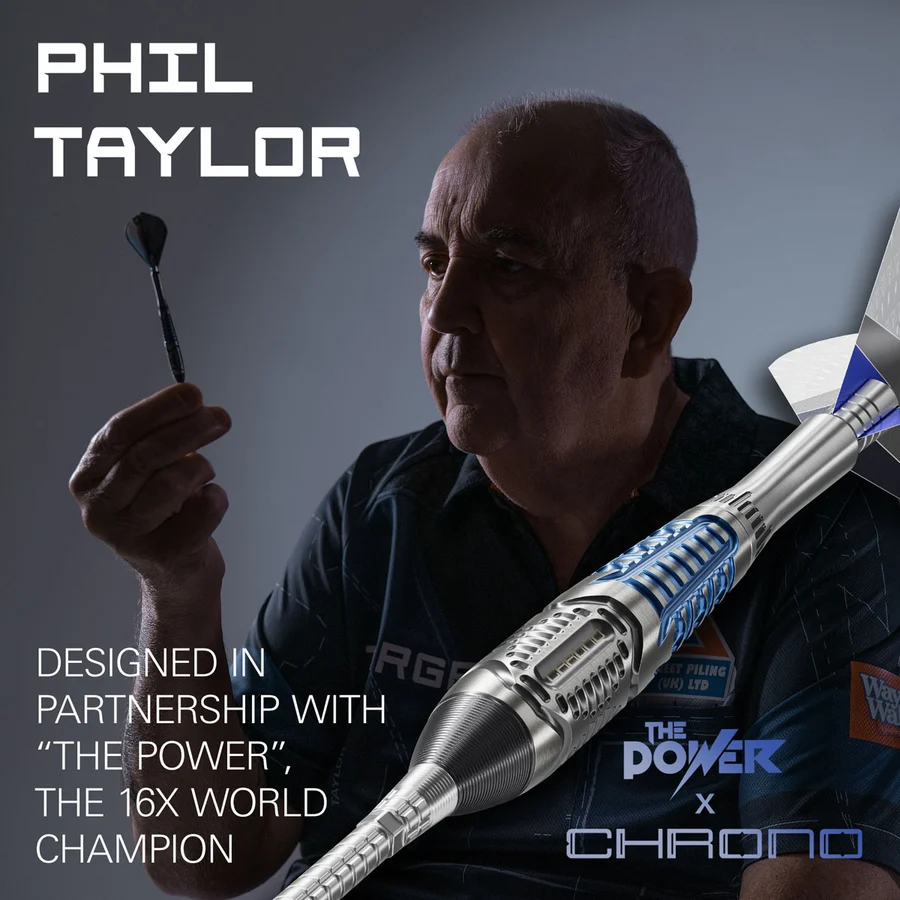 Target Phil Taylor Power Chrono Swiss Point 95% Tungsten Steel Tip 26g Darts - Image 3