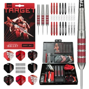 Target Stephen Bunting 100 Piece Brass 22g Darts Set