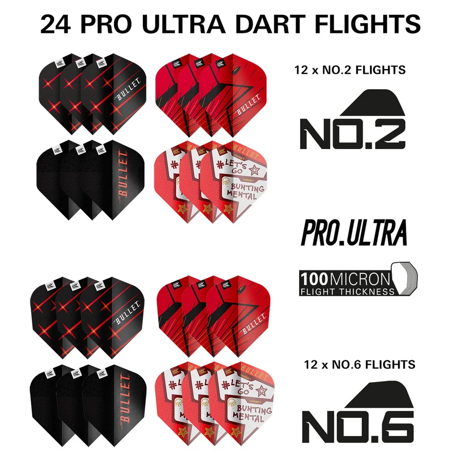 Target Stephen Bunting 100 Piece Brass 22g Darts Set - Image 5