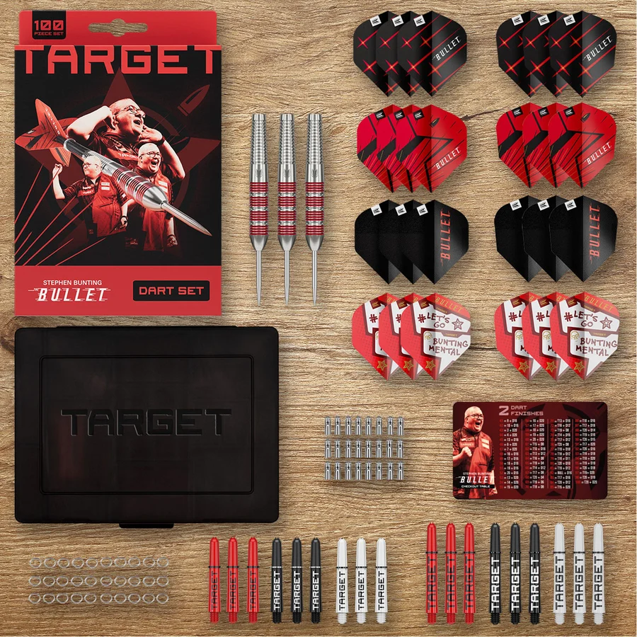 Target Stephen Bunting 100 Piece Brass 22g Darts Set - Image 7
