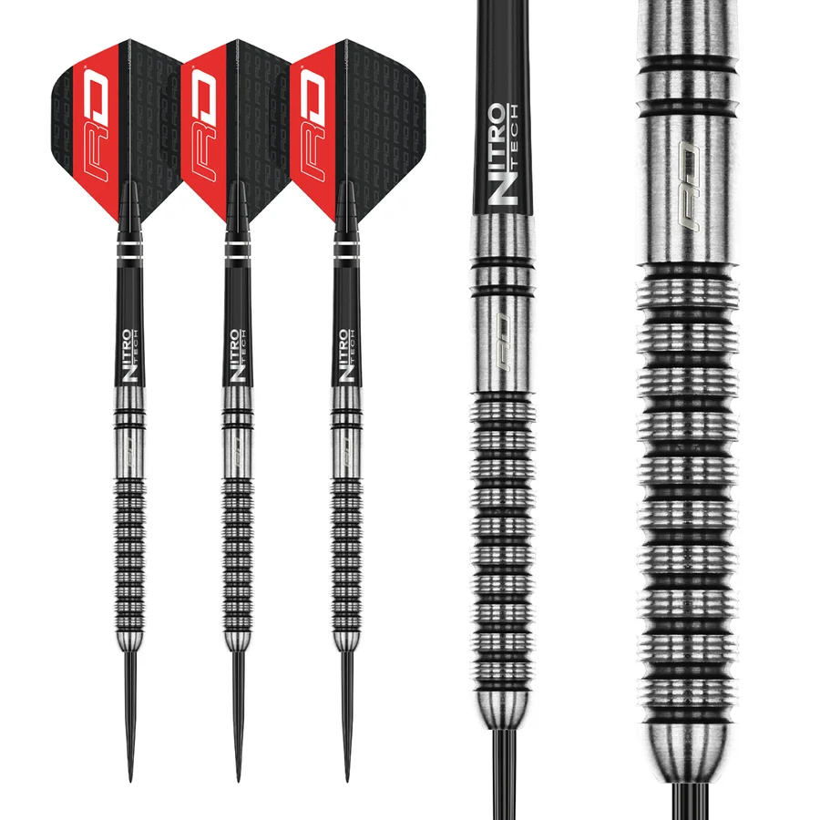 Red Dragon Gian Van Veen 90% Tungsten Steel Tip 24g Darts Set - Image 2
