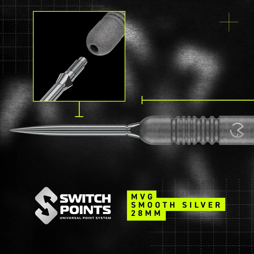 Winmau Michael van Gerwen MvG TS Switch Point 90% Tungsten Steel Tip 23g Darts - Image 3