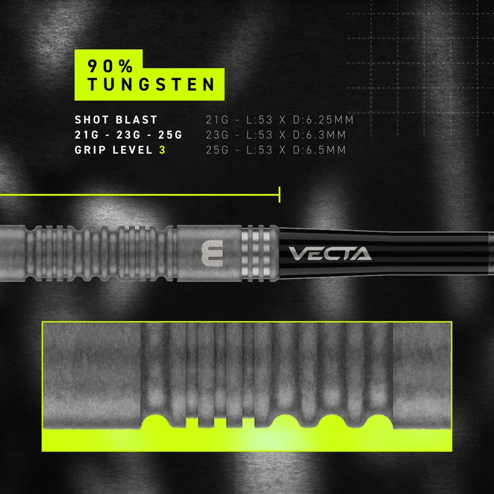 Winmau Michael van Gerwen MvG TS Switch Point 90% Tungsten Steel Tip 23g Darts - Image 4