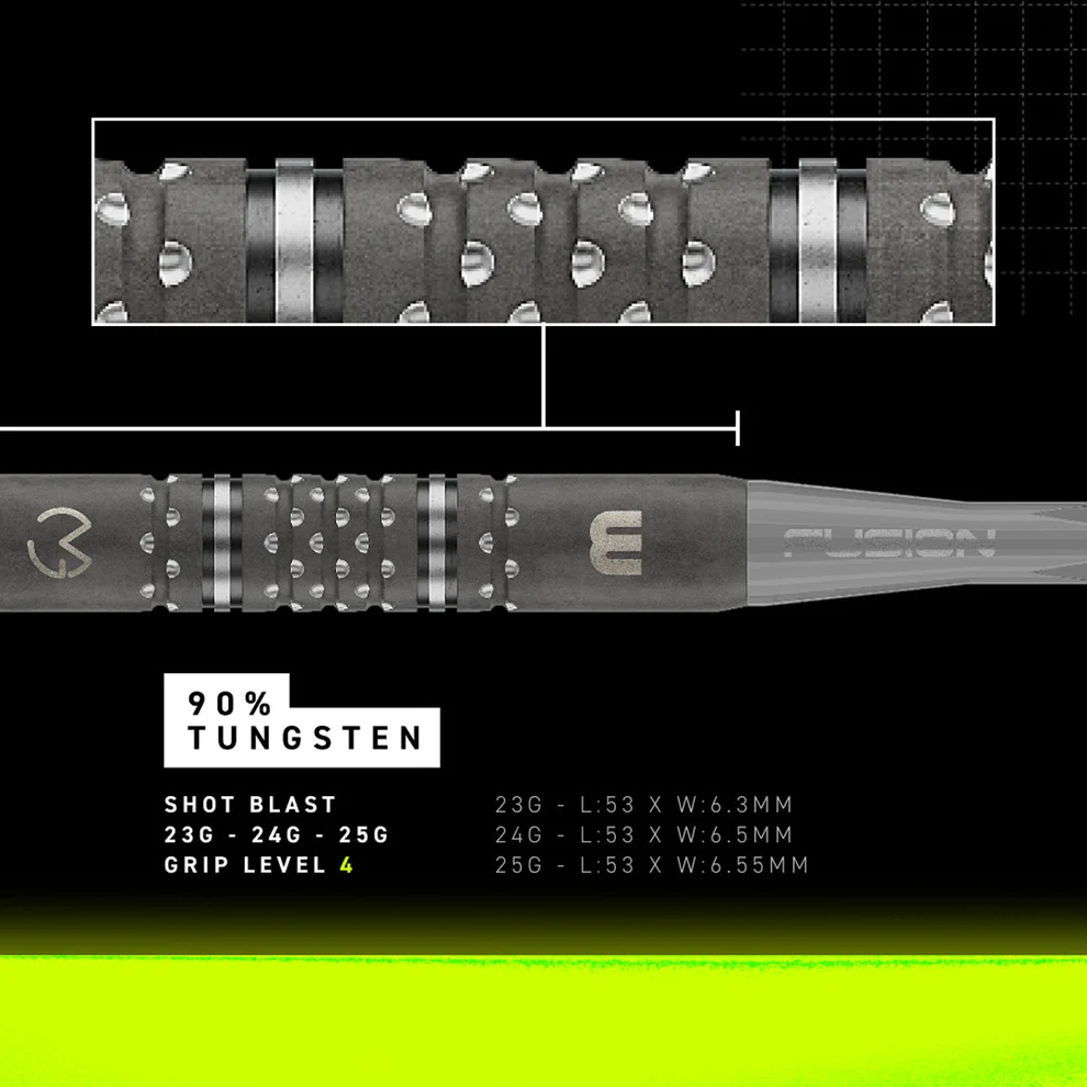 Winmau Michael van Gerwen MvG TS-PRO Switch Point 90% Tungsten Steel Tip 25g Darts - Image 4
